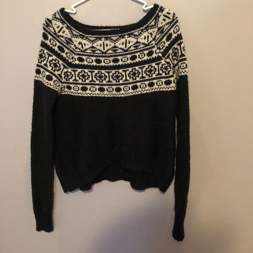 American Eagle Knitted Black Sweater, Sz Small